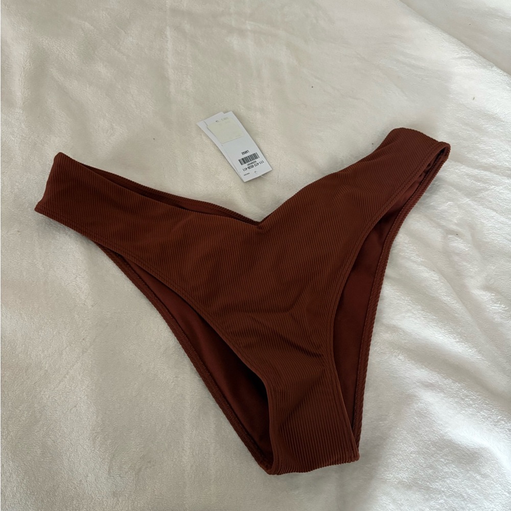 Abercrombie & Fitch Rust Ribbed Swimwear